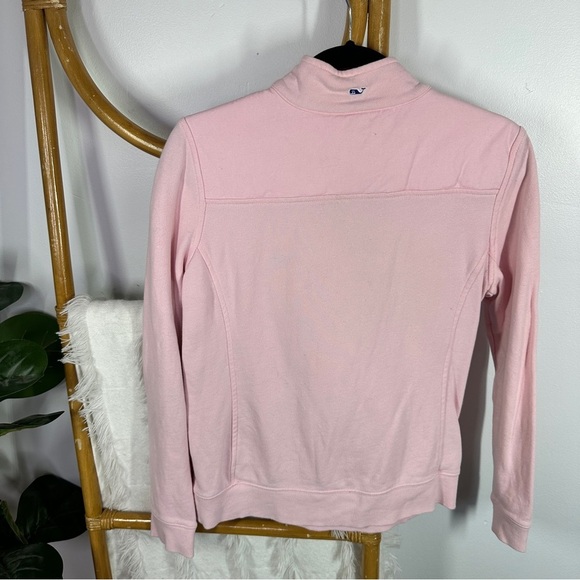 Vineyard Vines Light Pink Half Zip Sweater Pull Over sz S - Picture 4 of 8